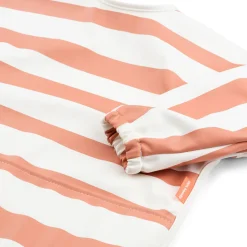 Done by Deer Babero con Mangas Stripes Papaya · Best