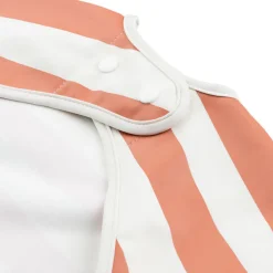 Done by Deer Babero con Mangas Stripes Papaya · Best