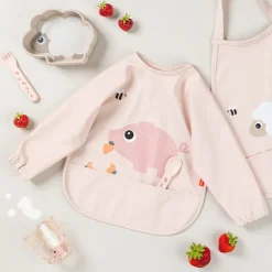 Done by Deer Babero con Mangas Tiny farm Powder · Hot