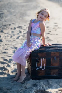 Great Pretenders Bling Bling Falda y diadema Sirena Pink · (4-6 años) New