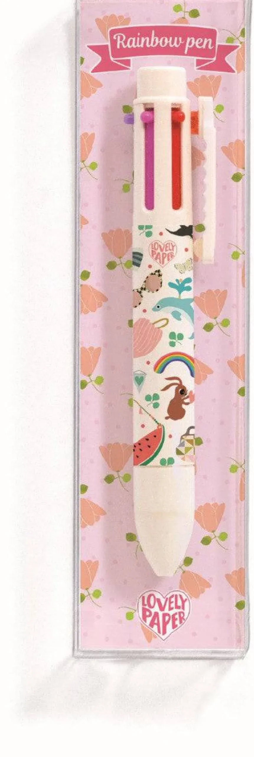 Djeco Bolígrafo de 6 colores Tinou · Lovely Paper Online