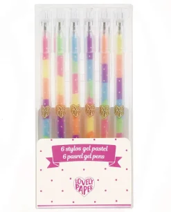 Djeco Bolígrafos de Gel Arco Iris (6 ud) · Lovely Paper