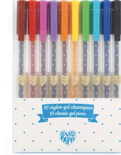 Djeco Bolígrafos de Gel Colores Clásicos (10 ud) · Lovely Paper Hot