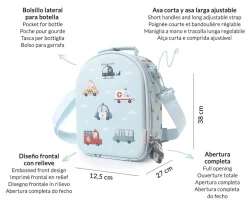 Tutete Bolsa Merienda Térmica 3D City Cars Clearance