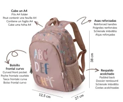 Tutete Bolsa Merienda Térmica 3D Funny Letters New