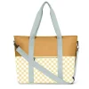 Monnëka Bolso Nevera Stripes Yellow Chess New