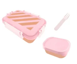 Tutete Caja Almuerzo Bento Big Stripes Pink Clearance