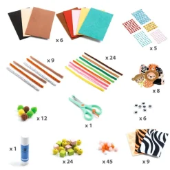 Djeco Caja Creativa Crea animales de la Jungla · New