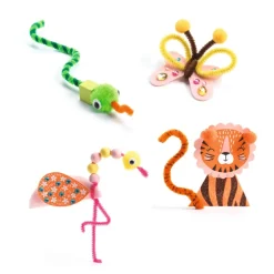 Djeco Caja Creativa Crea animales de la Jungla · New