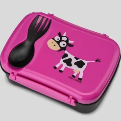 Carl Oscar Caja de Almuerzo N'ice Box Kids Vaca Purple ·