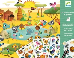 Djeco Calcomanía La fiesta ya está aquí · Outlet