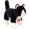 Hermann Teddy Cat standing black/white 20 cm · Online