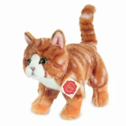 Hermann Teddy Cat standing red Striped 20 cm ·