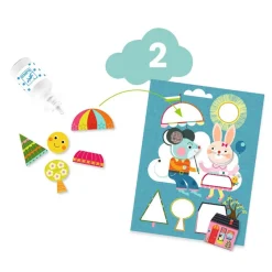 Djeco Cofre multiactividad El gato y sus amigos ·