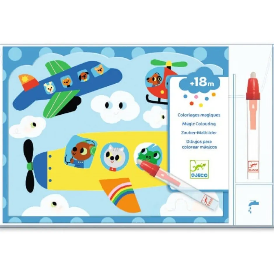 Djeco Colorear Mágico con agua Escondido en el cielo · Hot