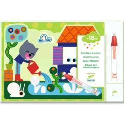 Djeco Colorear Mágico con agua Escondido en el jardín · Hot