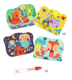 Djeco Colorear Mágico con agua Escondido en el bosque · Outlet