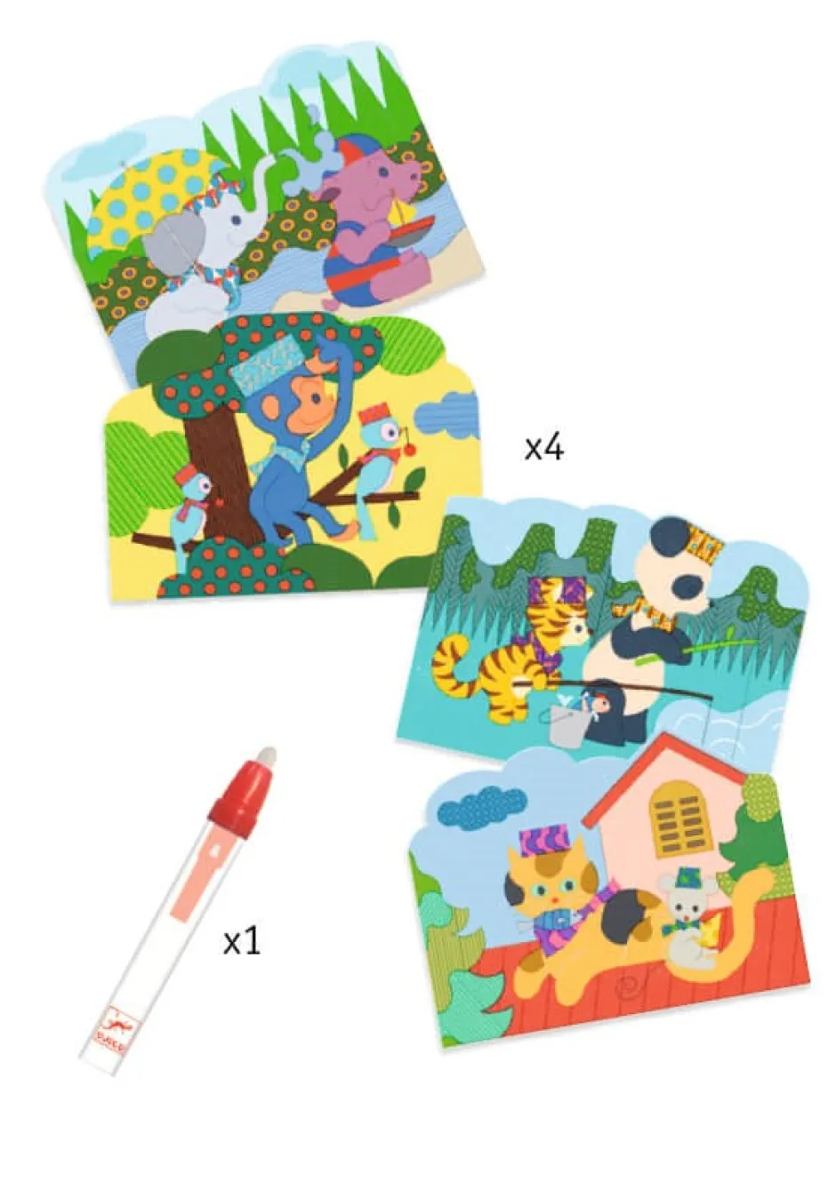 Djeco Colorear Mágico con agua Escondido afuera · Outlet