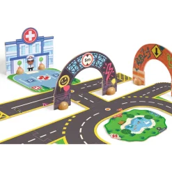 Djeco Crazy Motors Circuit City Puzzle gigante 34 piezas · Outlet