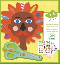 Djeco Crear con pegatinas La Peluquería