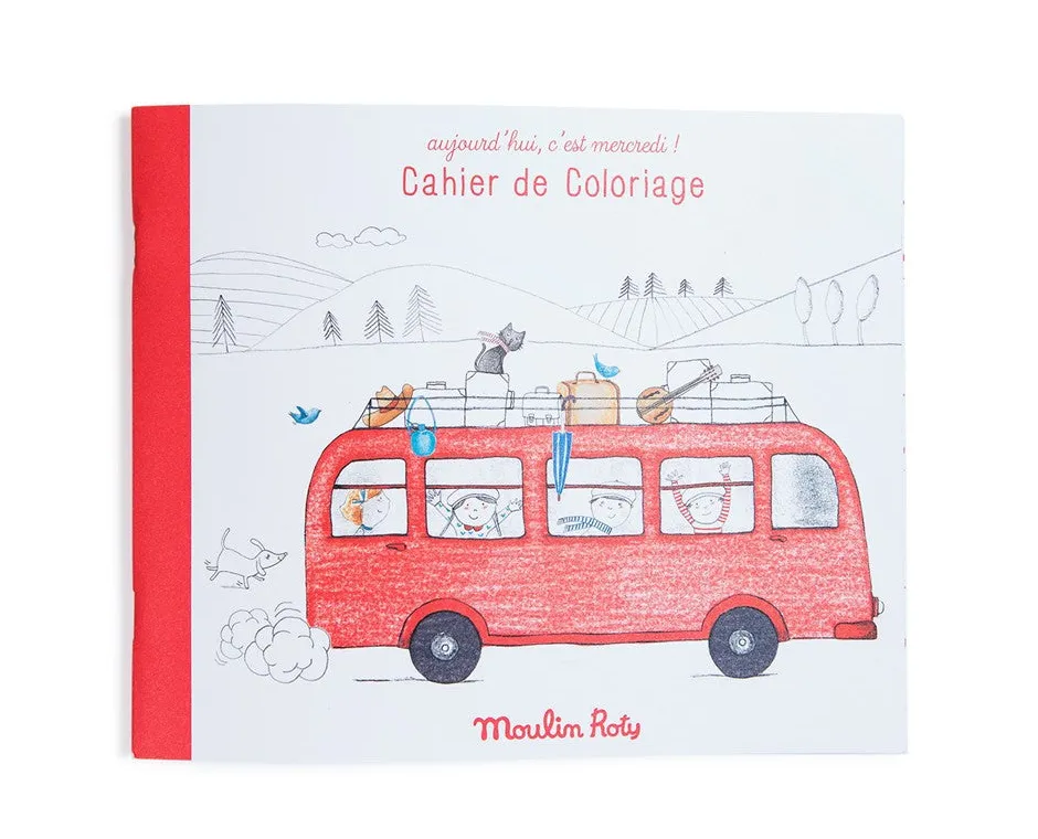 Moulin Roty Cuaderno para colorear Mercredi · Outlet
