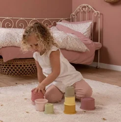 Little Dutch Cubos Apilables Rosas · Clearance