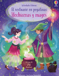 Usborne El vestuario en pegatinas - Hechiceras y Magos Sale