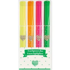 Djeco Estuche 4 marcadores Neon · Lovely Paper