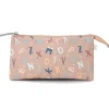 Tutete Estuche escolar 3 compartimentos Funny Letters Outlet