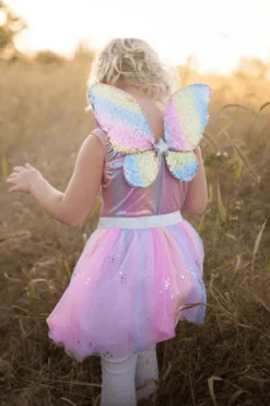 Great Pretenders Falda Rainbow con alas y varita · 4-6 años Hot