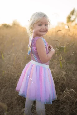 Great Pretenders Falda Rainbow con alas y varita · 4-6 años Hot