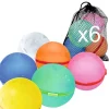 SOPPYCID Globos agua reutilizables Translucidos · 6 uds