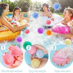 SOPPYCID Globos agua reutilizables SOLID opacos · 6 uds