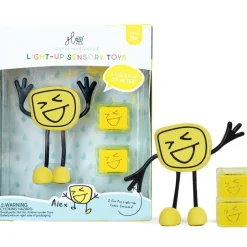 Glo Pals GloPals Set Personaje + 2 Cubos luz ALEX Amarillo