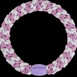 Kknekki Goma de pelo Lavender pink glitter
