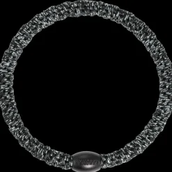 Kknekki Goma de pelo Slim Dark Grey Glitter