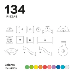 Braintoys Imanix Tobogán 134 piezas · Clearance