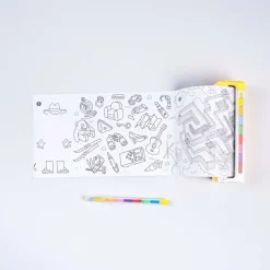 Omy Juego de bolsillo para colorear Atlas+8 pinturas ·