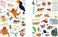 Usborne Libro de pegatinas · La Selva Hot