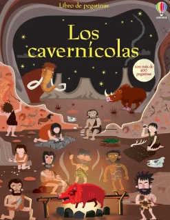 Usborne Libro de pegatinas · Los cavernícolas Sale