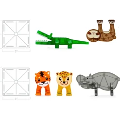 Magna Tiles Magna-T Jungle Animals Set 25 piezas