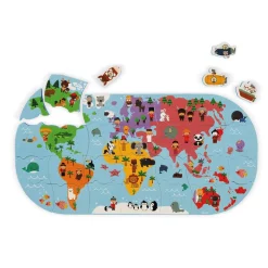 Janod Mapa del Mundo de Baño Best