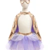 Great Pretenders Metallic Rose Gold/Lilac Super Duper Tutú, capa y máscara · 4-6 años