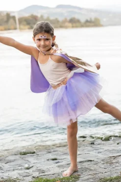 Great Pretenders Metallic Rose Gold/Lilac Super Duper Tutú, capa y máscara · 4-6 años