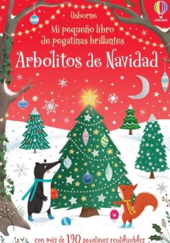 Usborne Mi pequeño libro de pegatinas brillantes · Arbolitos de Navidad Clearance