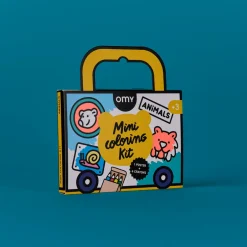 Omy Mini Pocket Animales para colorear + 4 lápices ·