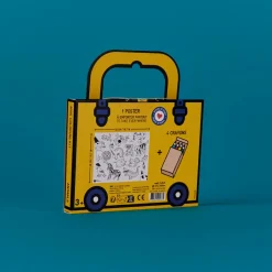 Omy Mini Pocket Animales para colorear + 4 lápices ·