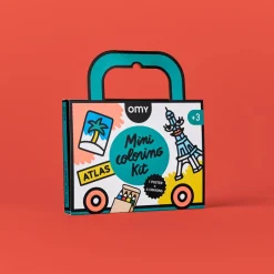 Omy Mini Pocket Atlas para colorear + 4 lápices · Clearance