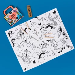 Omy Mini Pocket Unicornio para colorear + 4 lápices · Clearance