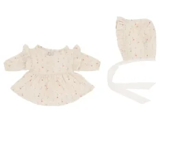 Monnëka Muñeco Helena con Vestido White Flowers Sale